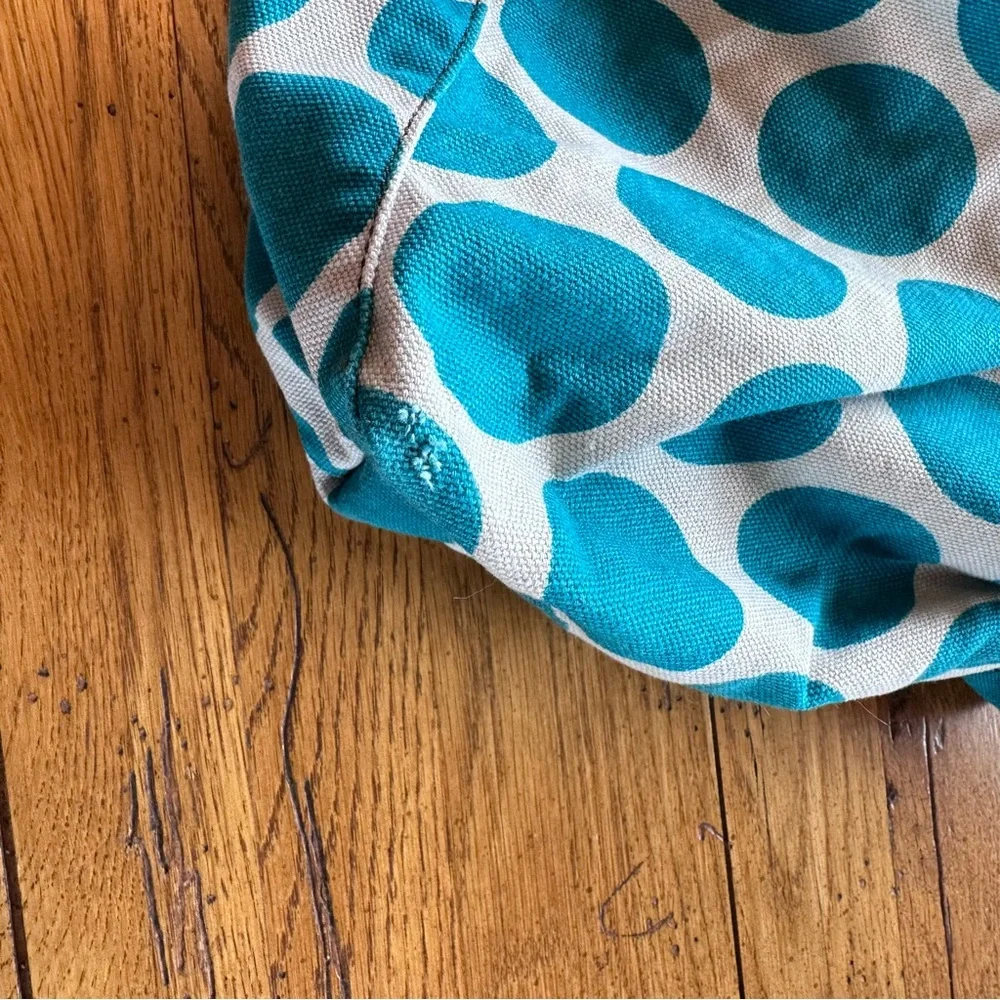 Thirty One Retro Metro Teal Polka Fold Over Tote
